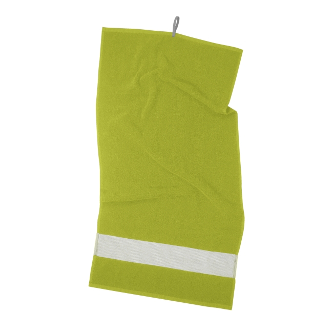 Serviette de sport personnalisable coton recyclé SEASPORT Vert 